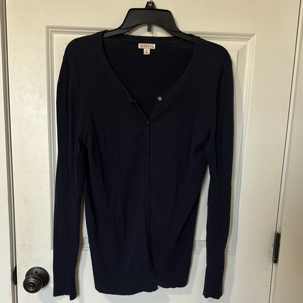 Long sleeve button up sweater